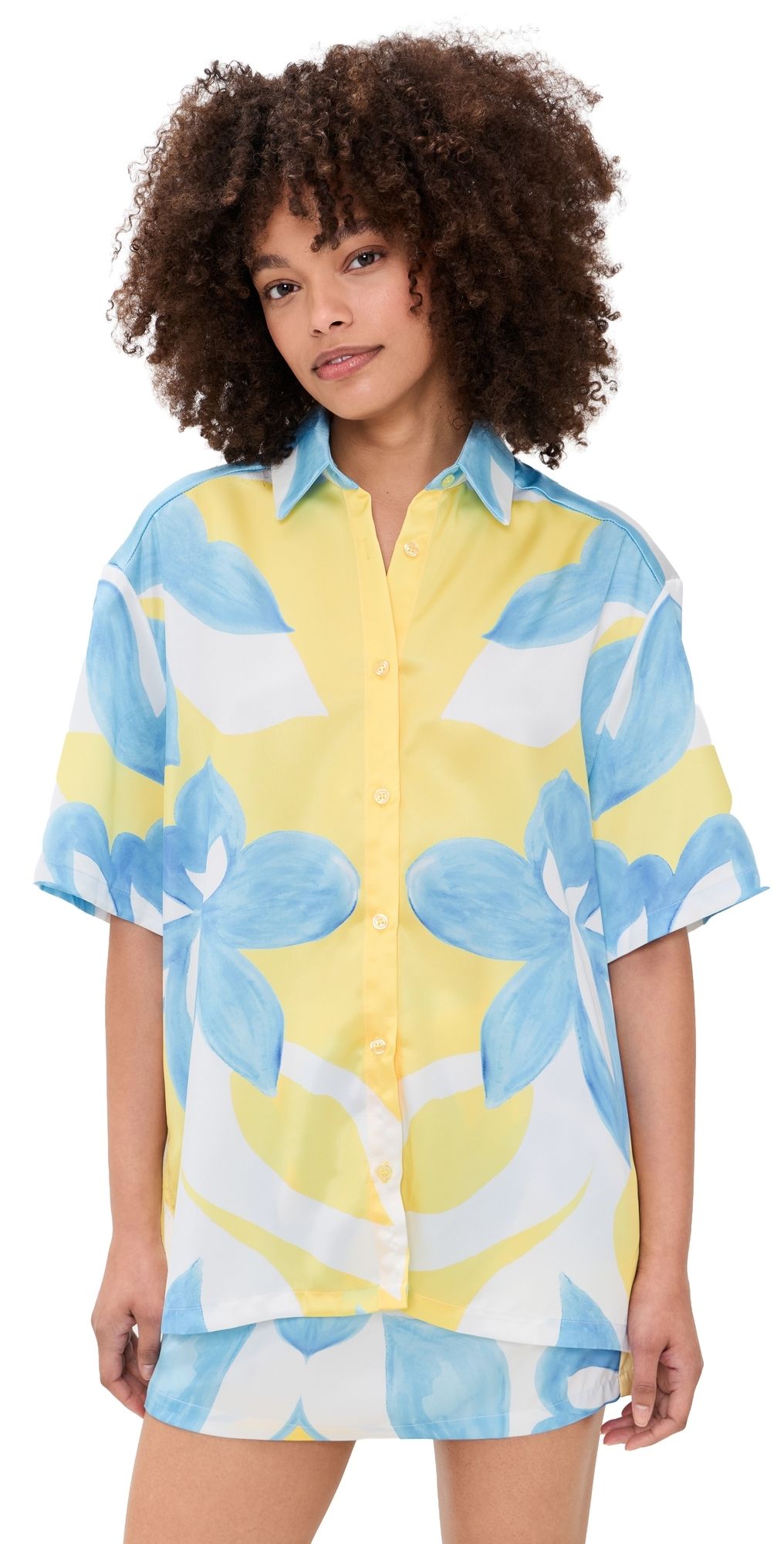 Seven Wonders Alara Short Sleeve Shirt Amoree Lemon XS