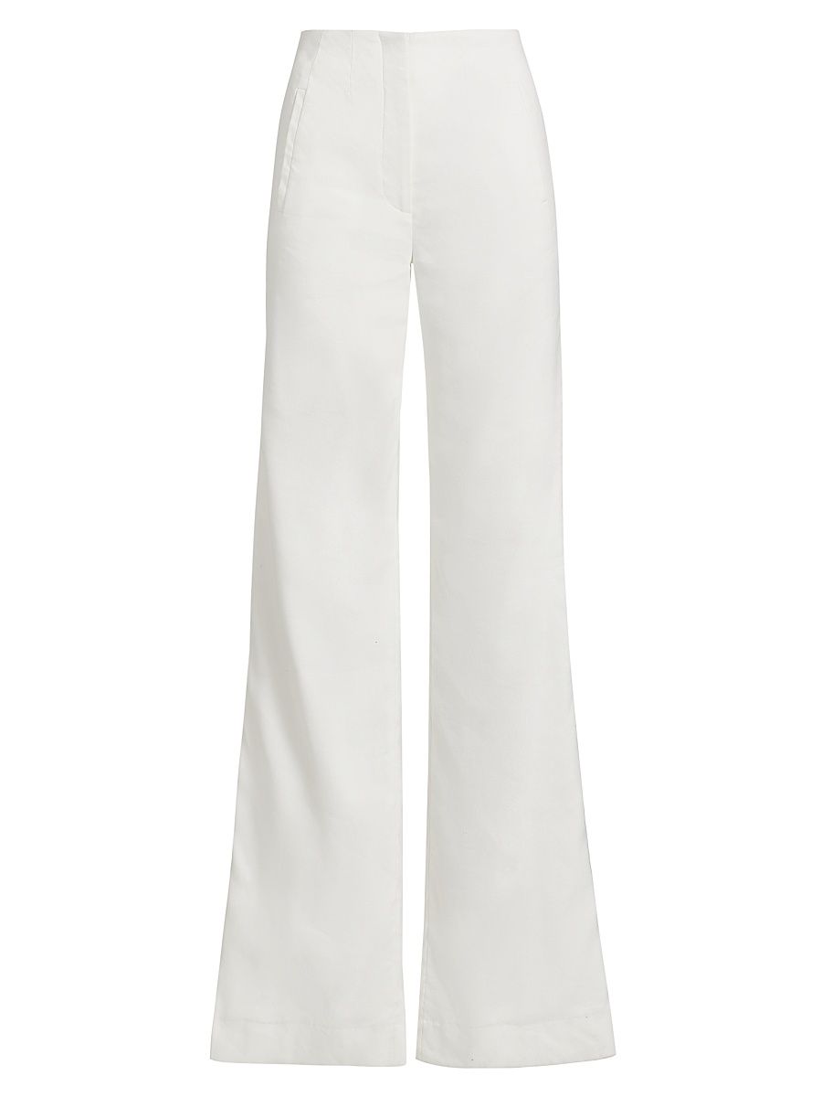 Women's Jude Relaxed-Fit Wide-Leg Pants - Off White - Size 16