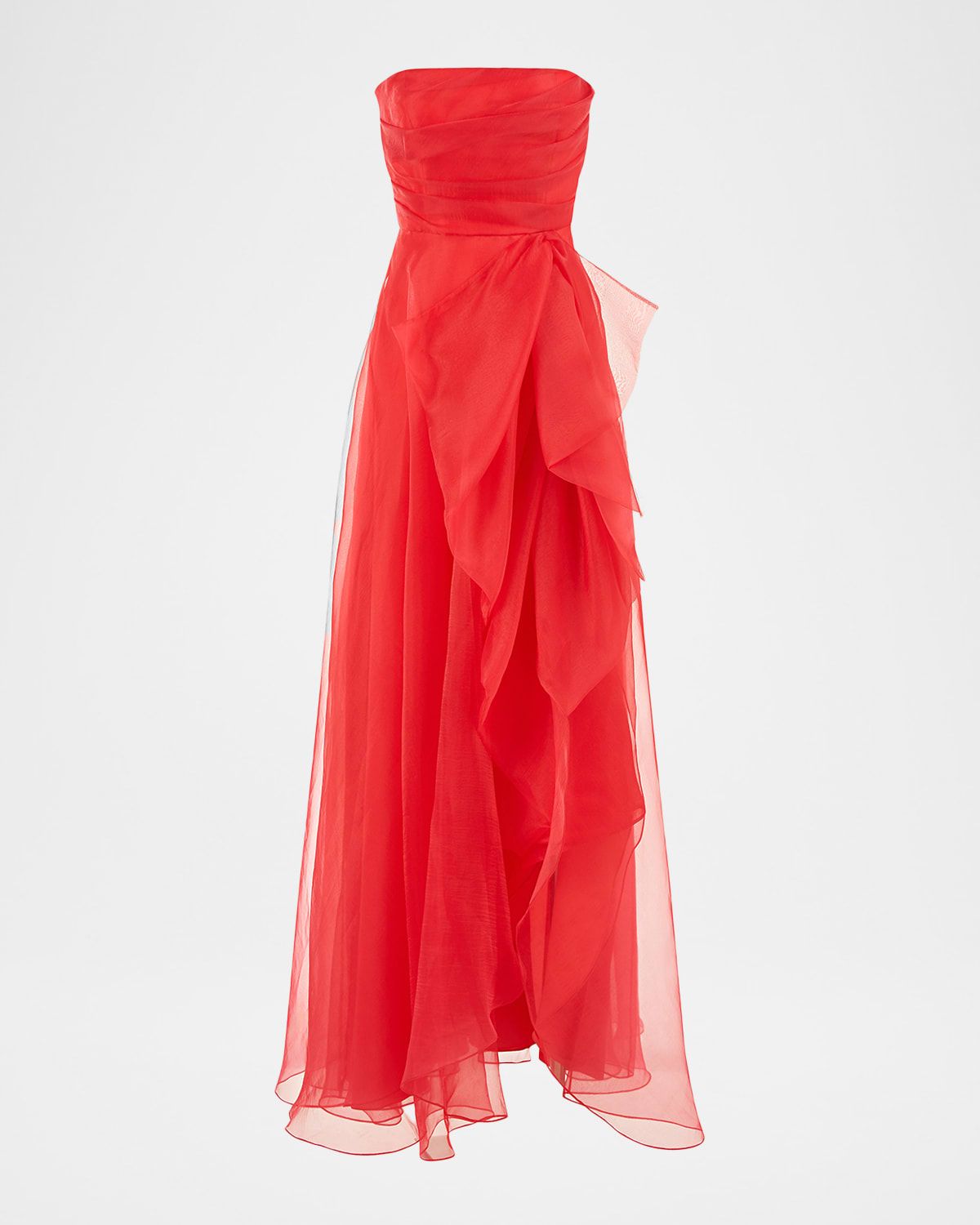 Teresa Draped Strapless Gown