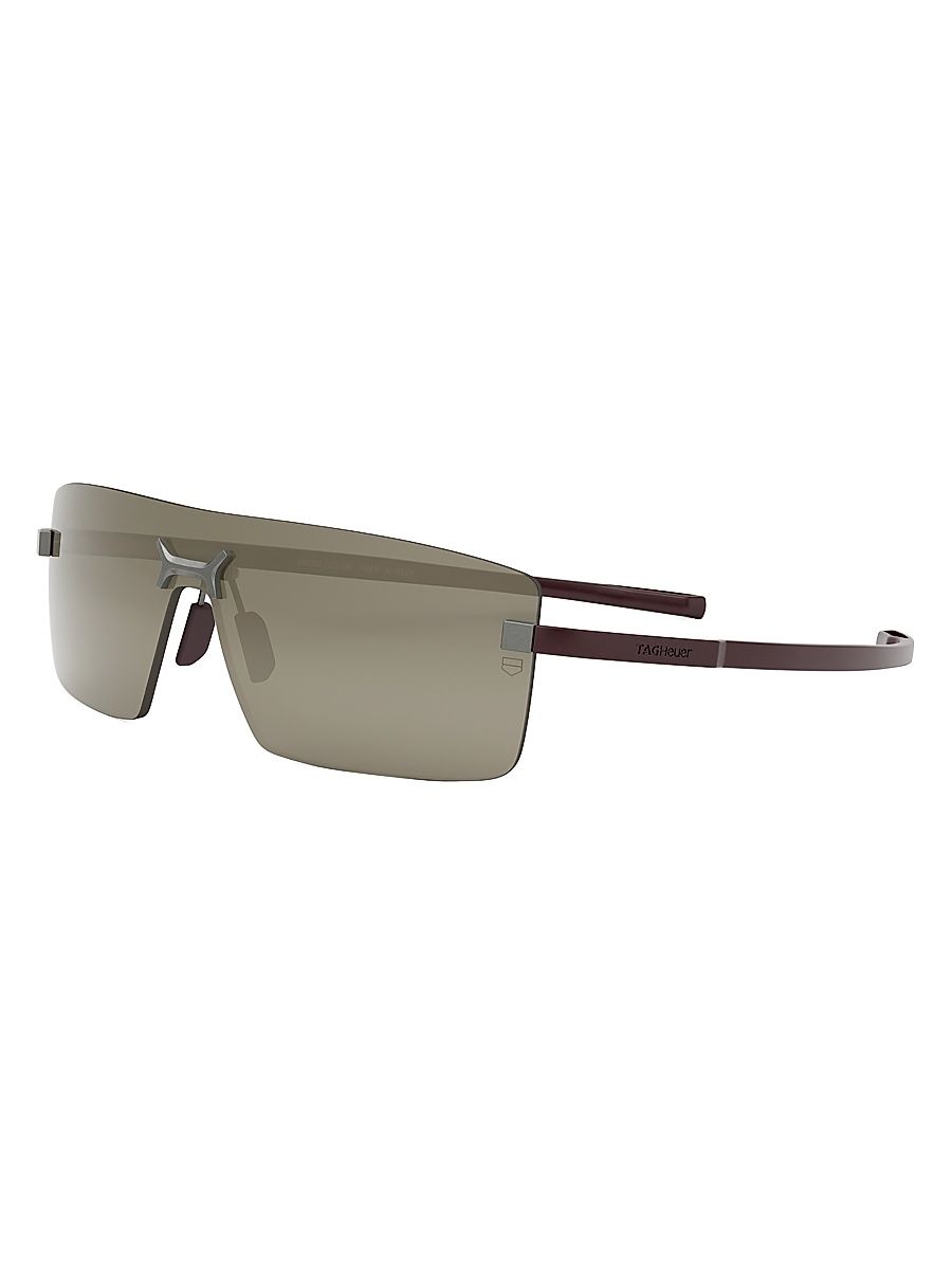 Men's Flex Shield Sunglasses - Bordeaux Brown Mirror