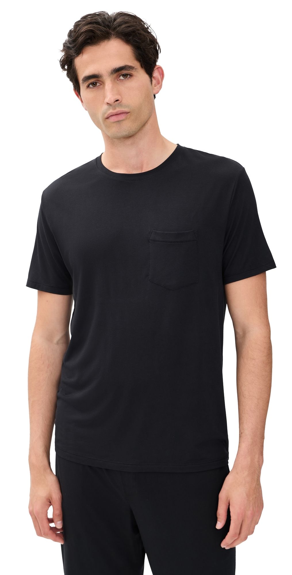 Tommy John Second Skin Sleep Pocket Tee Black M