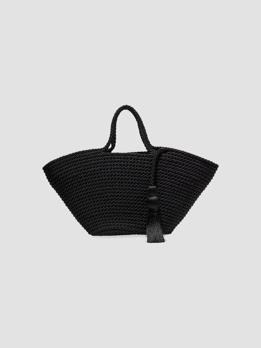 Carolina Herrera Women's Lupe Small Rope Tote Bag - Black