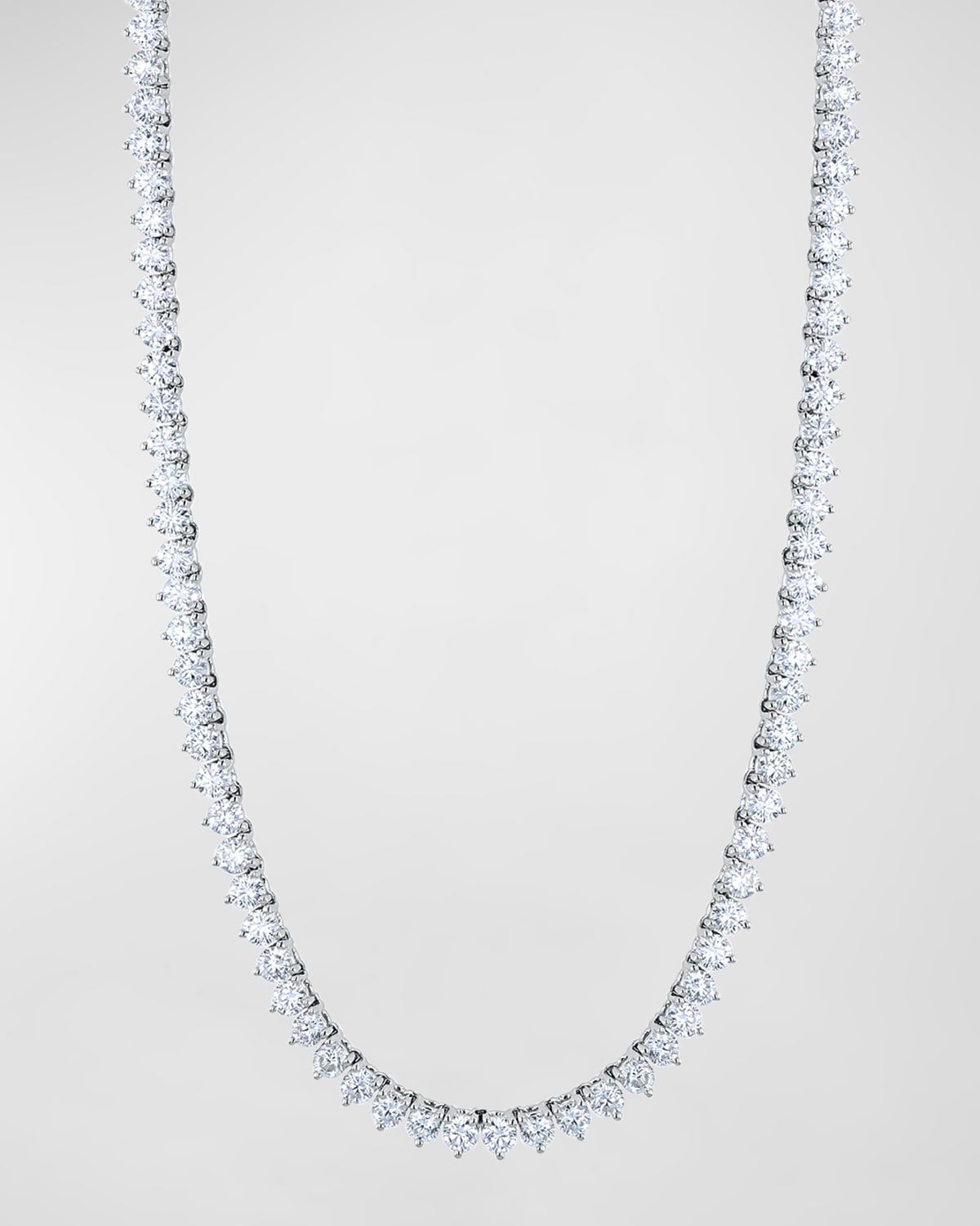 18K Gold 3-Prong Opera 16" Diamond Necklace, 11.45tcw