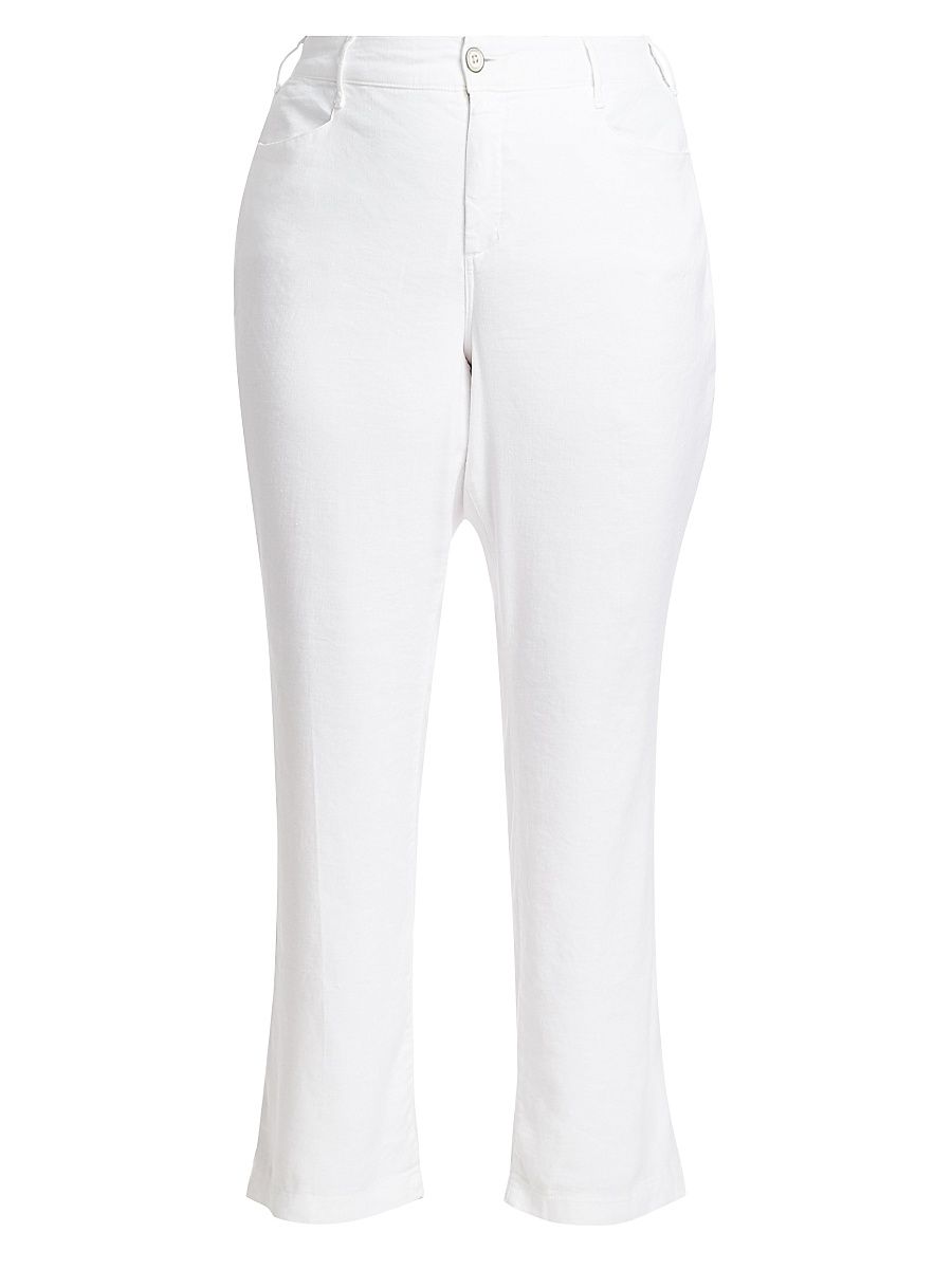 Women's Wide Leg Trousers - Optic White - Size 26