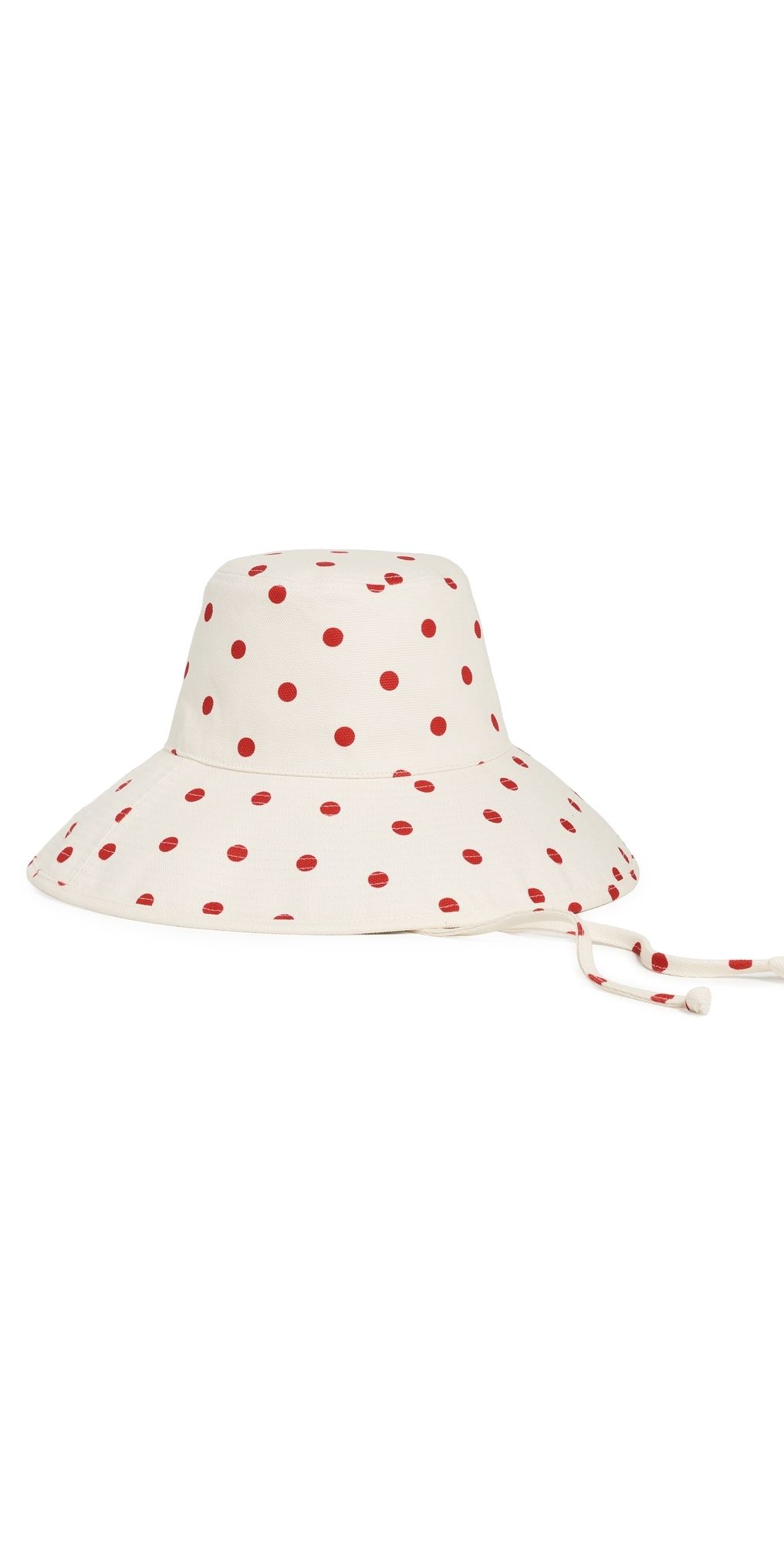 Lack Of Color Holiday Bucket Hat Polka Dot Red S/M
