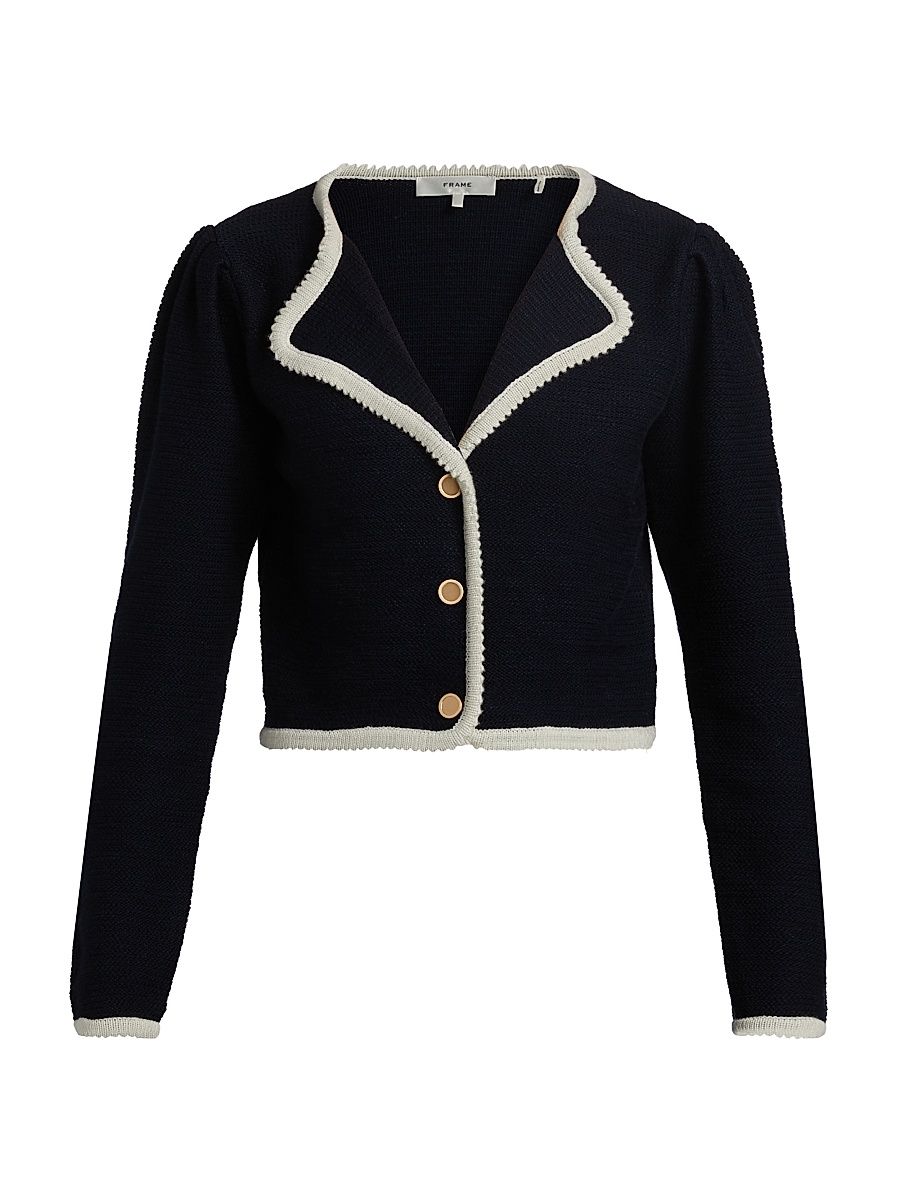 Women's The Corded Cardigan - Navy Multi - Size XL