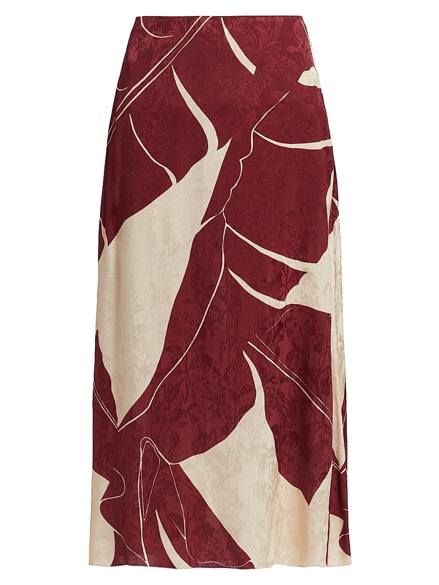 Women's Thoughtful Techniques Midi-Skirt - Ecru Red - Size 2