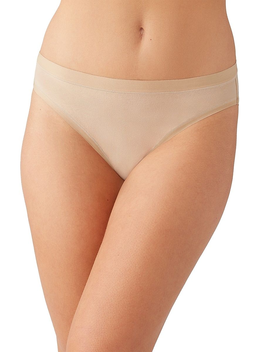 Wacoal Women's Understated Cotton Bikini Briefs - Sand - Size 22