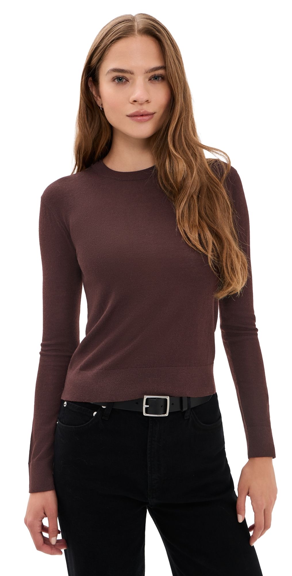 Sold Out NYC The Refined Crew Sweater Chocolate M