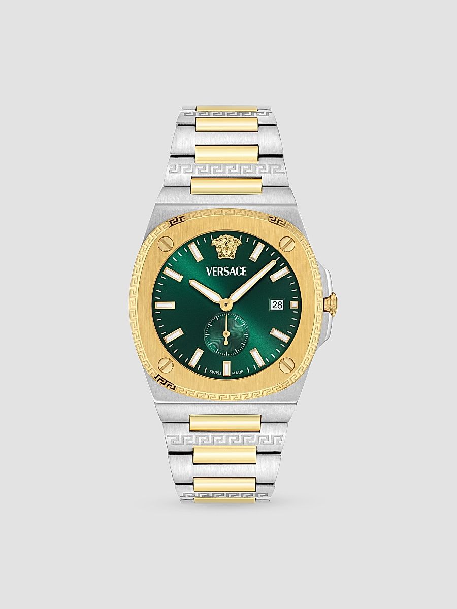 Versace Men's Tolomeo Two-Tone Stainless Steel Bracelet Watch/40MM - Two Tone