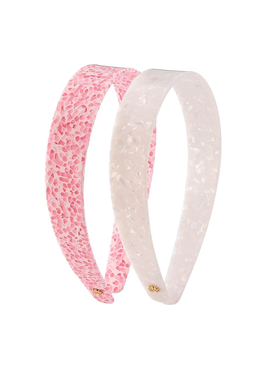 Women's Palm Beach Emma Terrazzo Headband Set - Terrazzo Blush White
