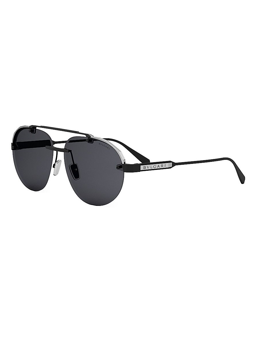 Men's Octo Finissimo Round Sunglasses - Black Black