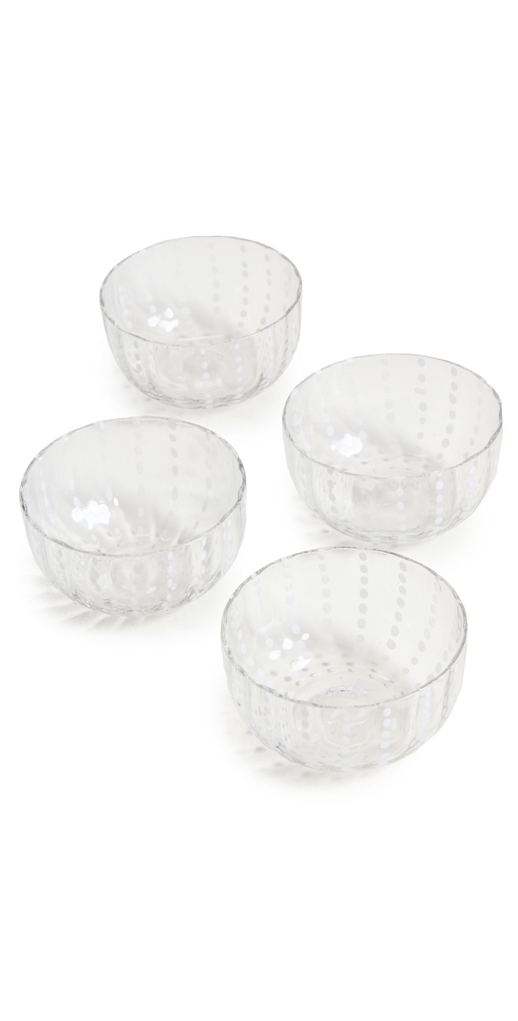 Zafferano Perle Small Bowl Set of 4 Clear One Size