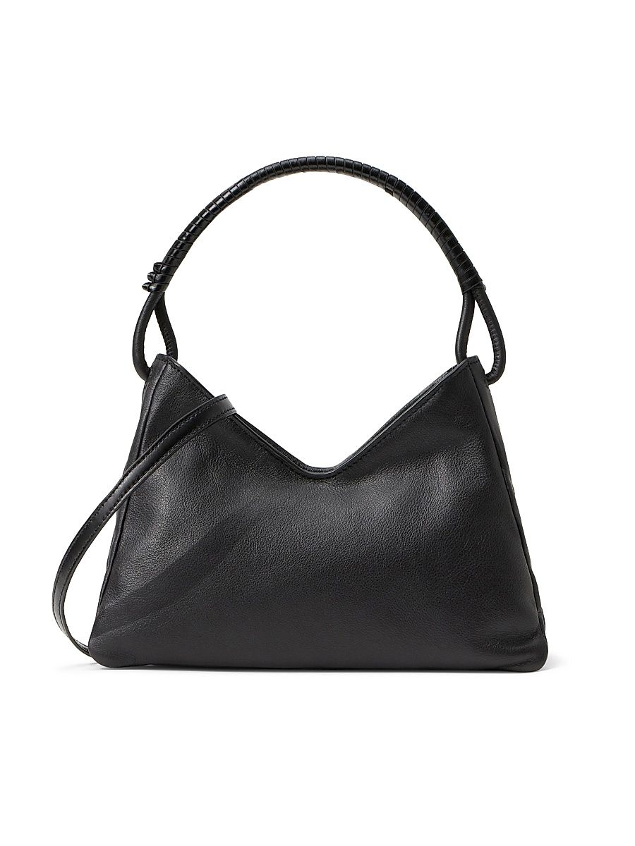 Women's Valerie Leather Shoulder Bag - Black
