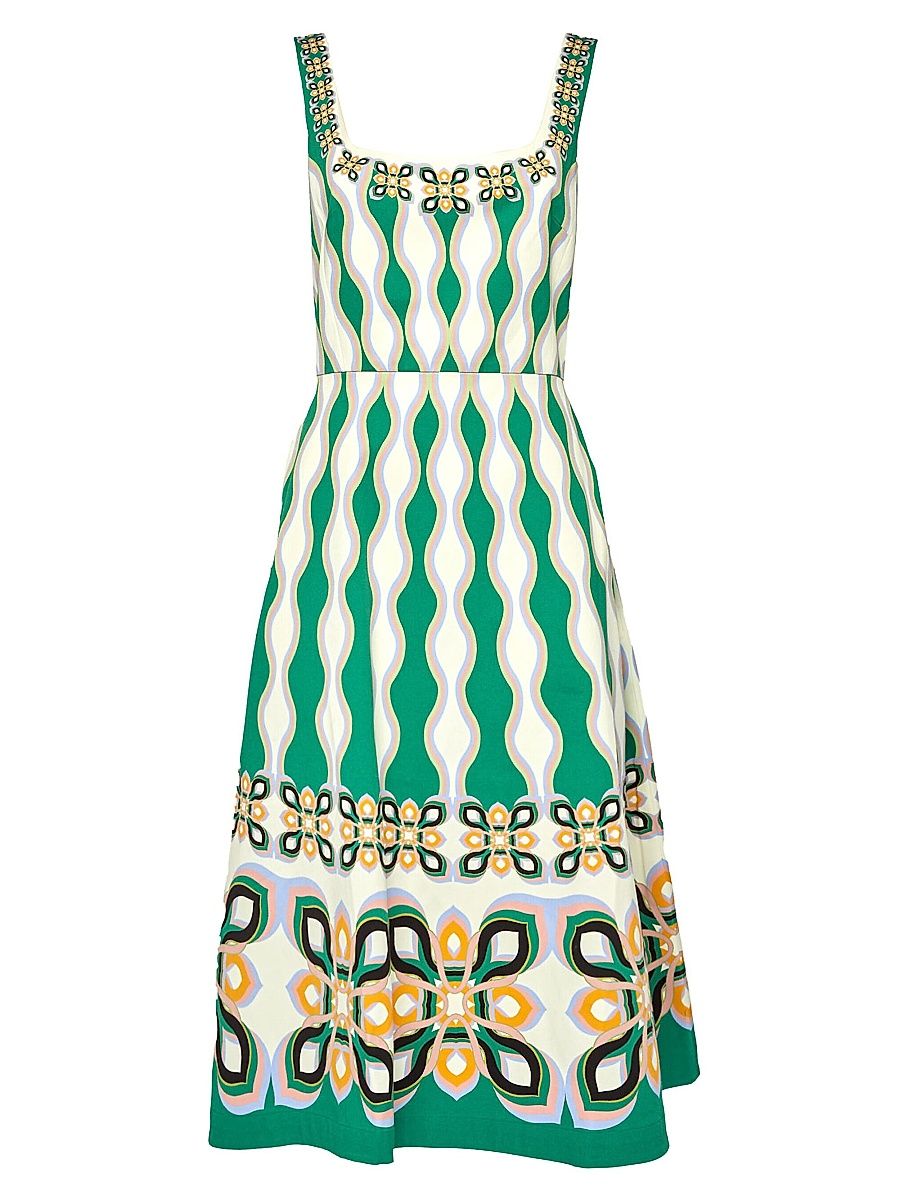 Women's Sophia Dress - Macro Plates Placed Pink - Size XS