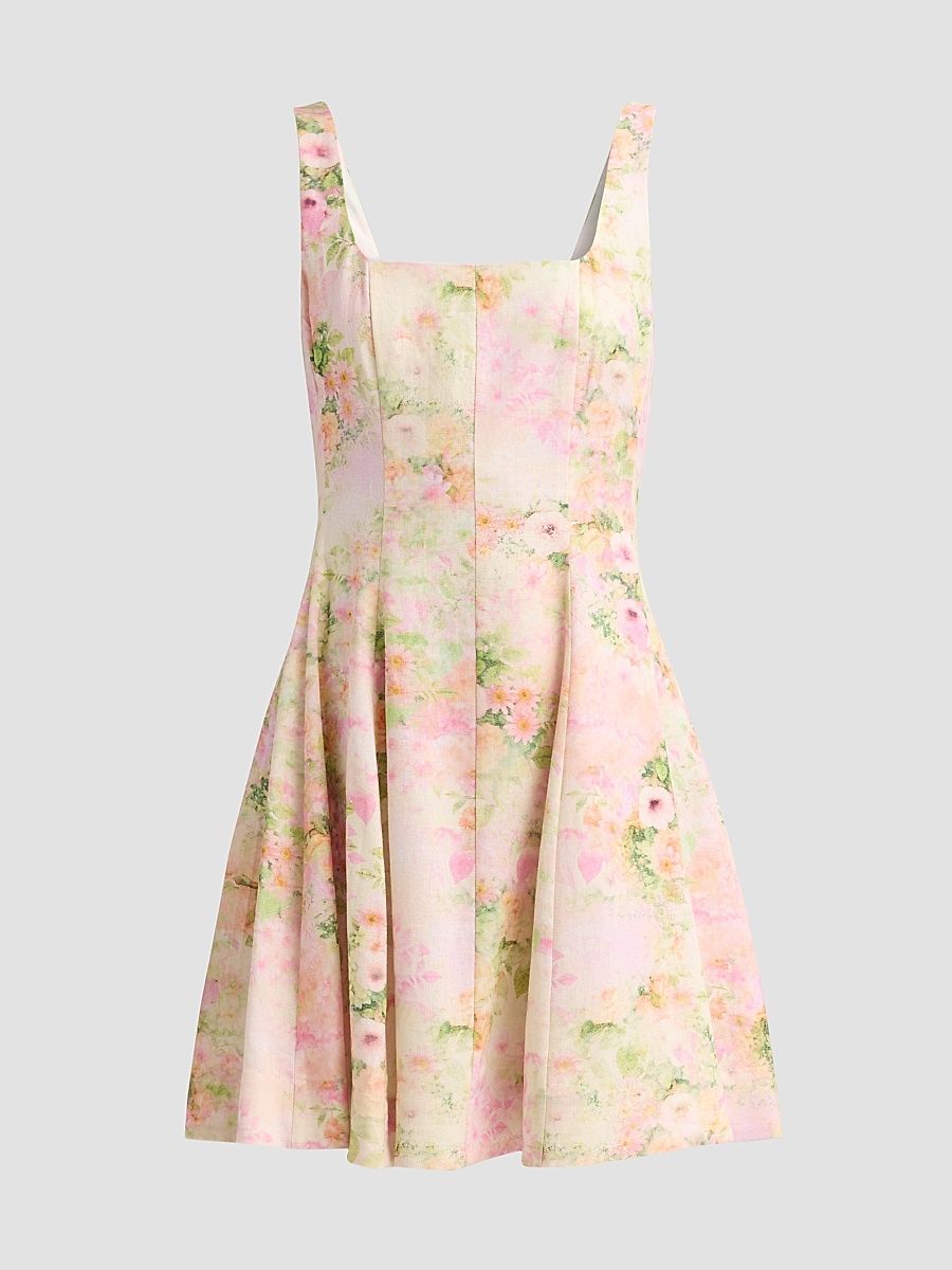 Women's Courtney Floral Mini Dress - Rose Cloud - Size XL