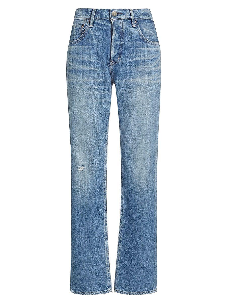Women's MV Nicholas High-Rise Straight Jeans - Light Blue - Size 30
