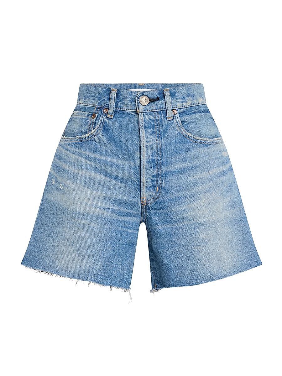 Women's Harbeson High-Rise Cut-Off Denim Shorts - Blue - Size 27