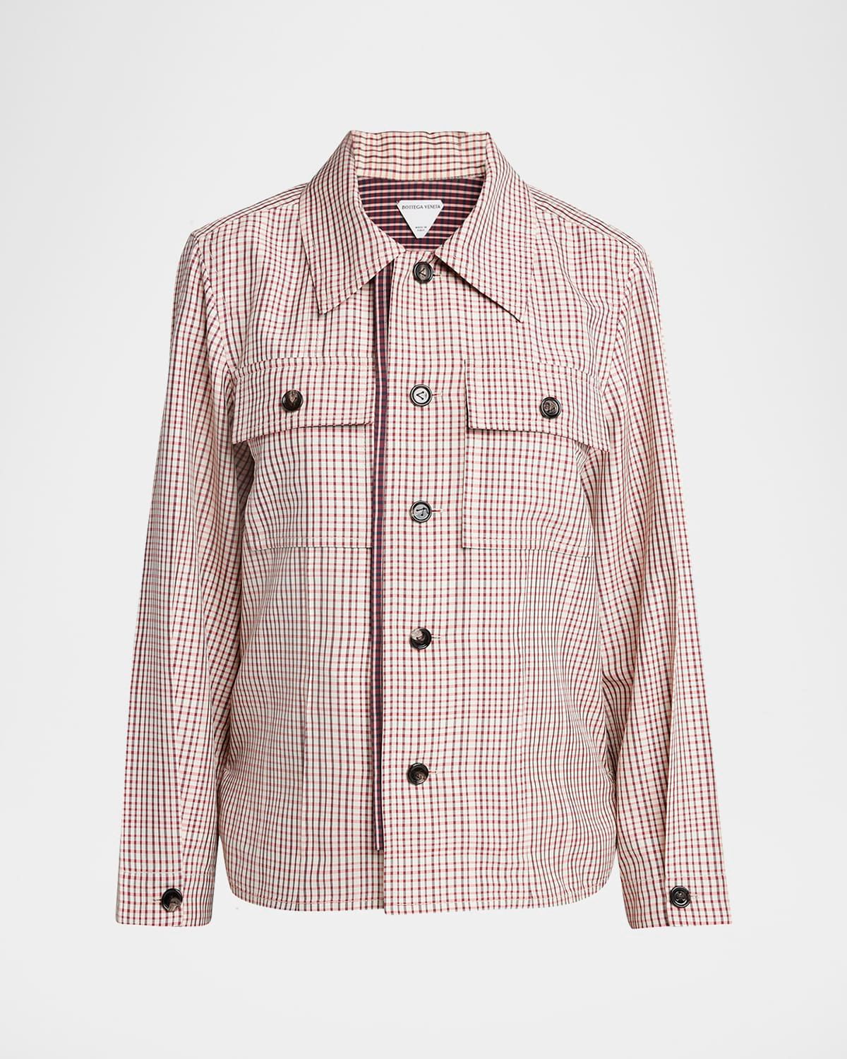 Check Long-Sleeve Button-Down Shirt