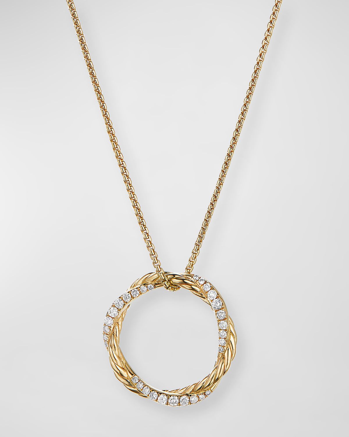 Petite Pave Infinity Pendant Necklace
