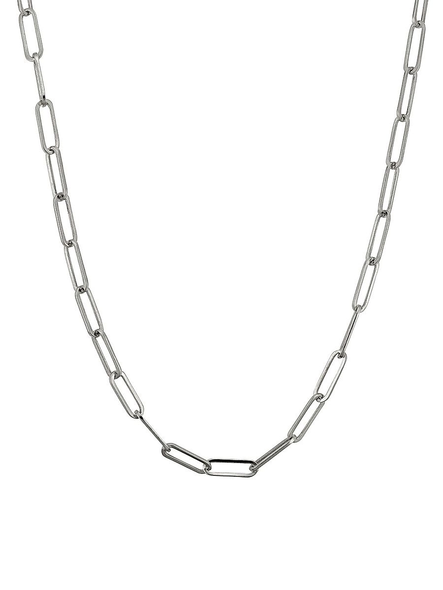 Women's 14K White Gold Venice Link Choker - White Gold