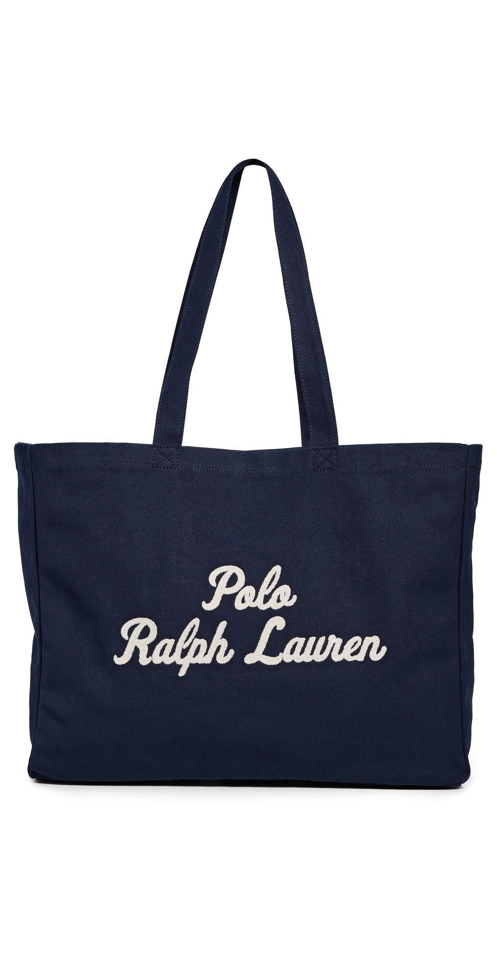 Polo Ralph Lauren Canvas Polo RL Script Tote Newport Navy One Size