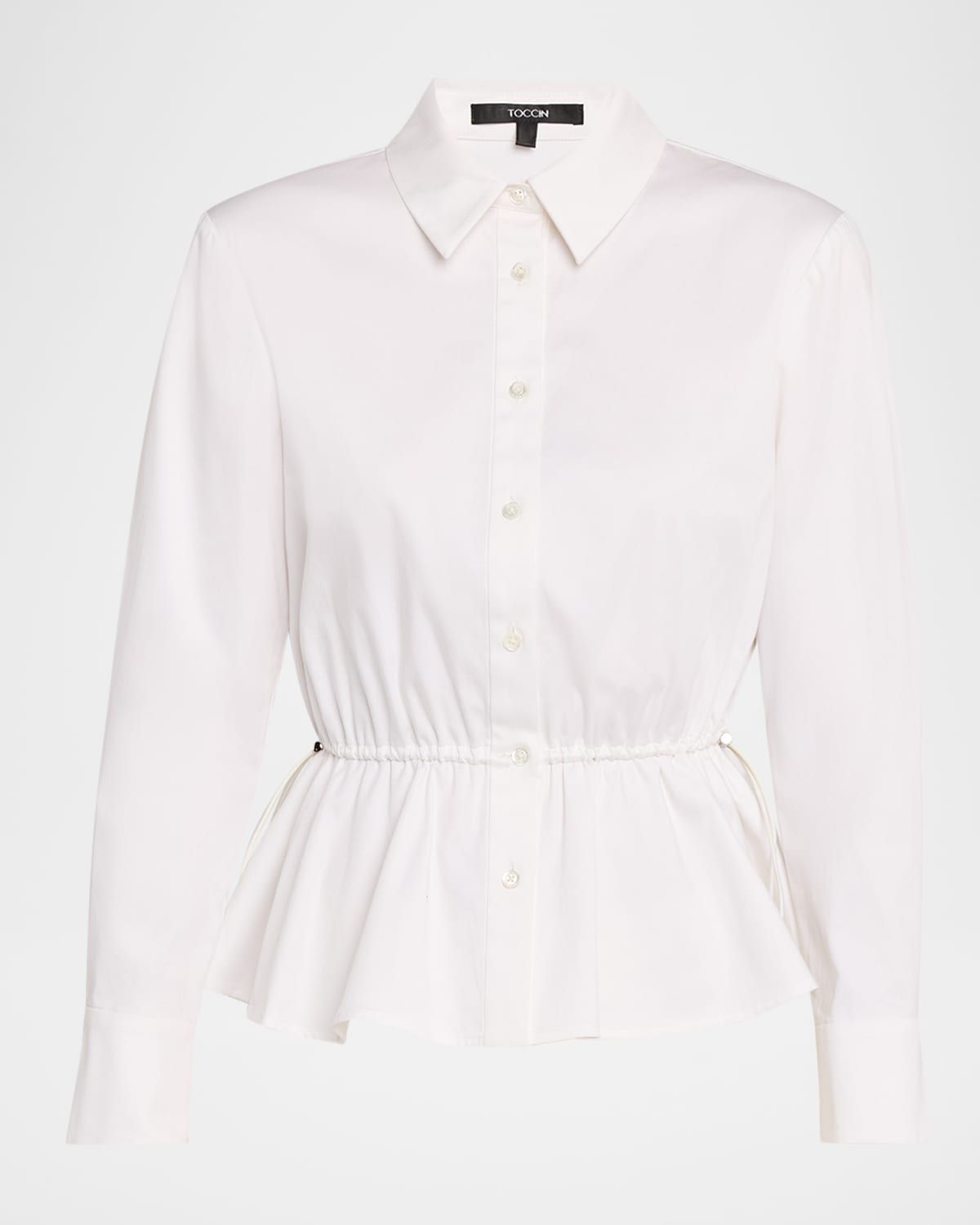 Ingrid Peplum Button-Front Shirt