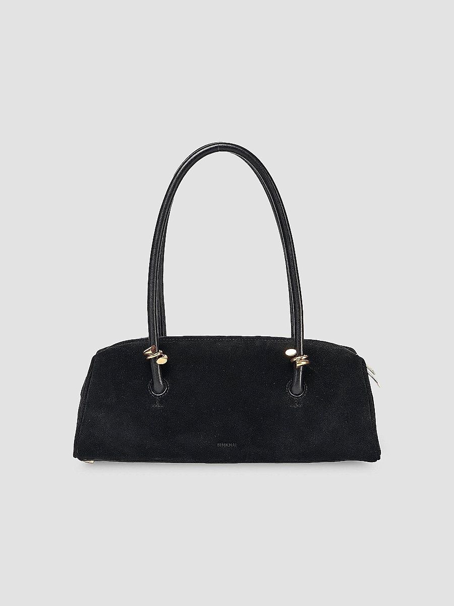 SIMKHAI Women's Devon Suede Shoulder Bag - Black