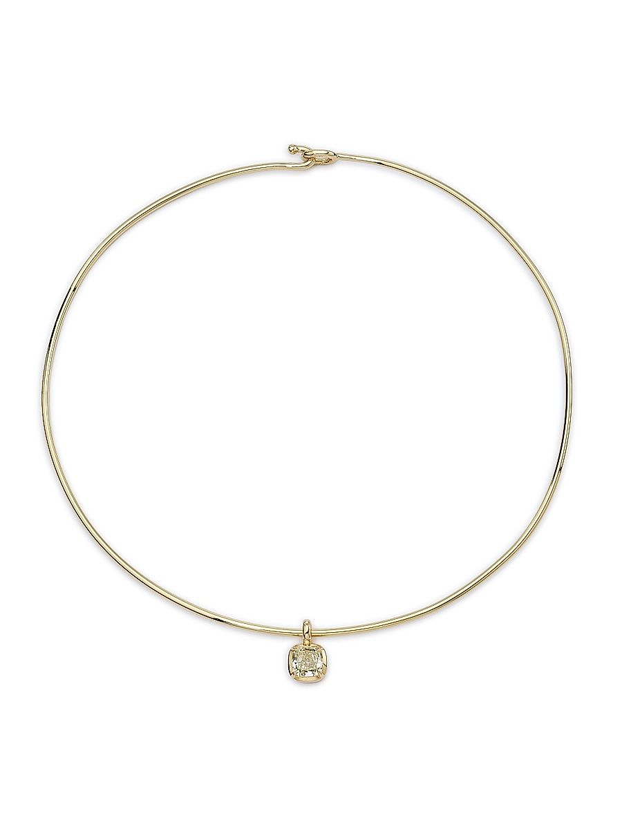 Saks Fifth Avenue High Jewelry Women's 18K Yellow Gold & 2.28 TCW Diamond Pendant Necklace - Yellow
