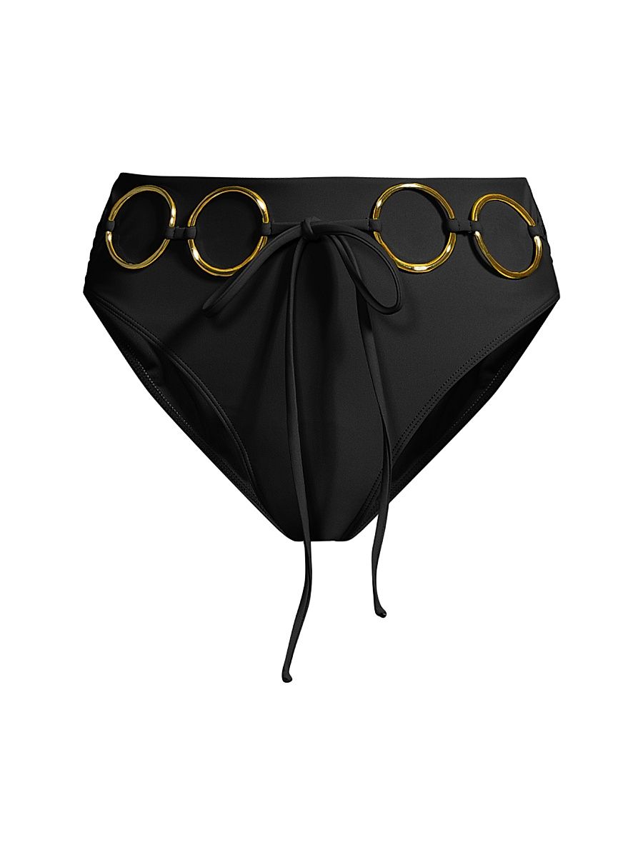 Women's Kimber Bikini Bottom - Black - Size Large