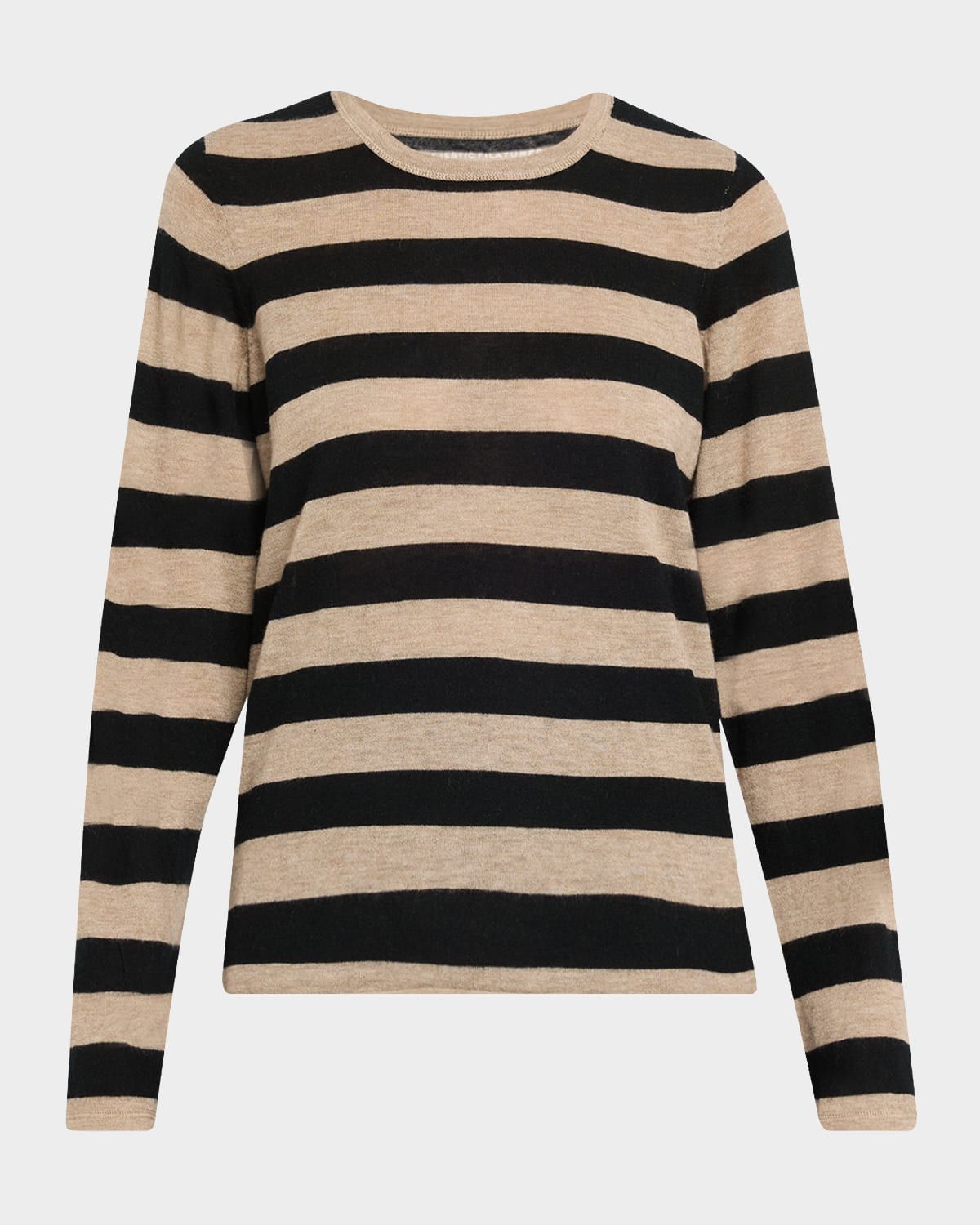 Machine Washable Cashmere Striped Pullover