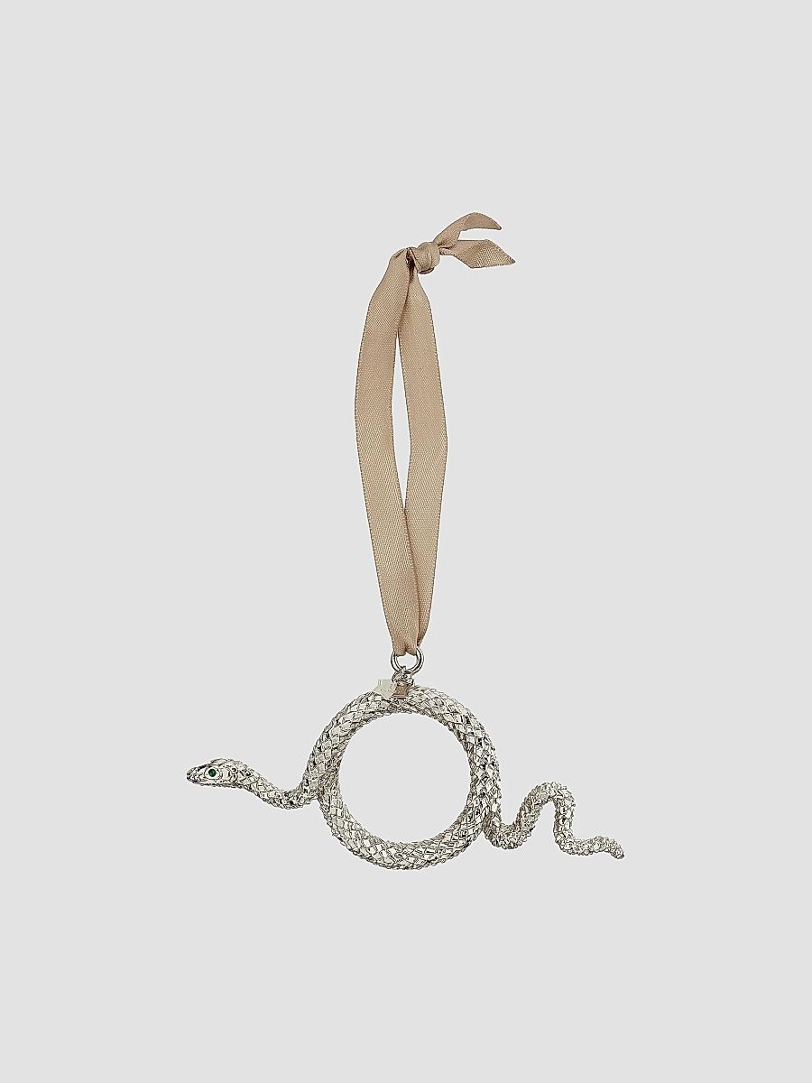 Snake Platinum Ornament - Silver