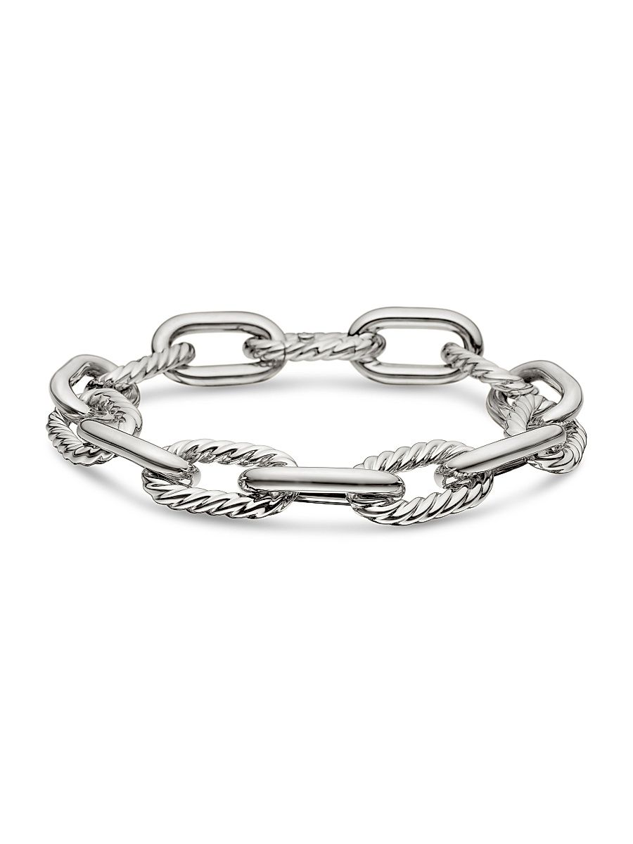 Women's DY Madison Chain Bracelet in Sterling Silver - Silver - Size Large