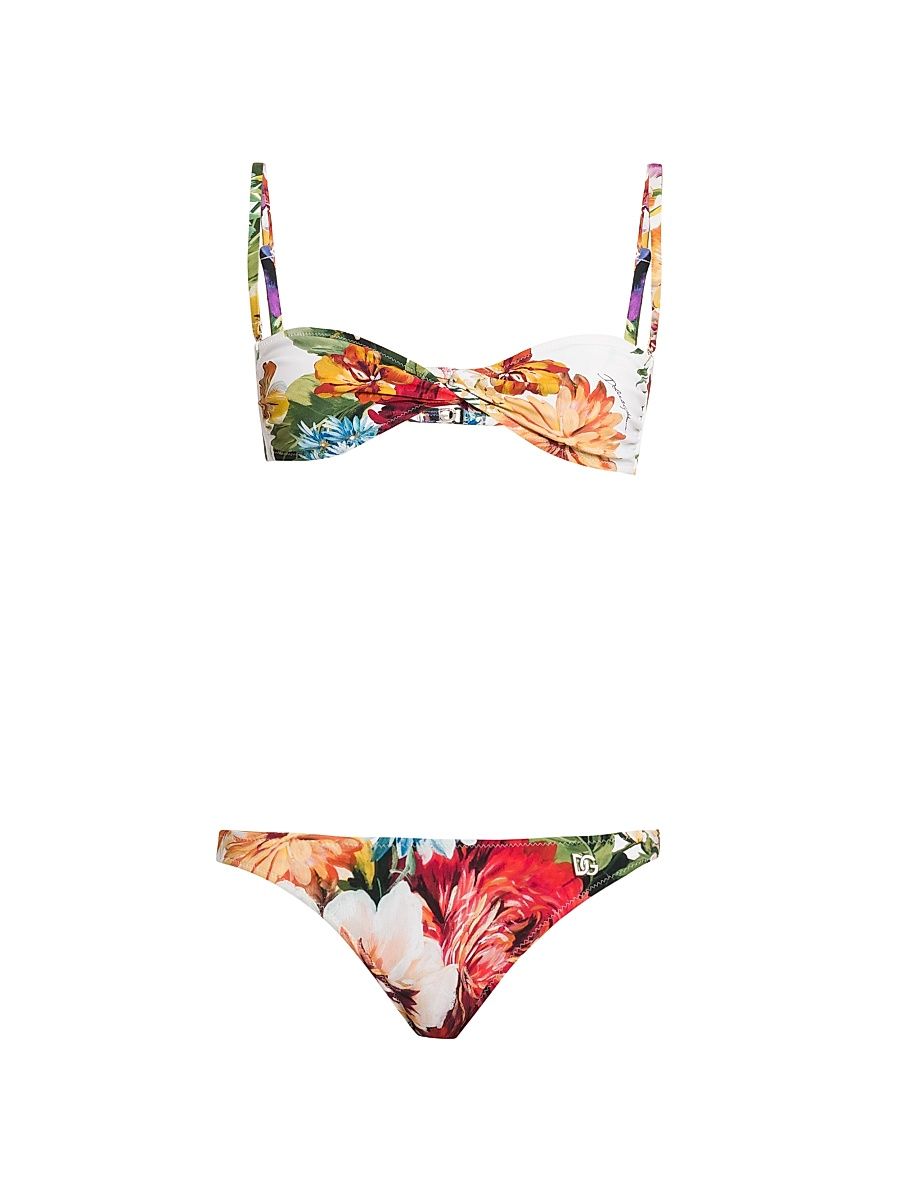 Women's Fiori Printed 2-Piece Bikini - Size Large