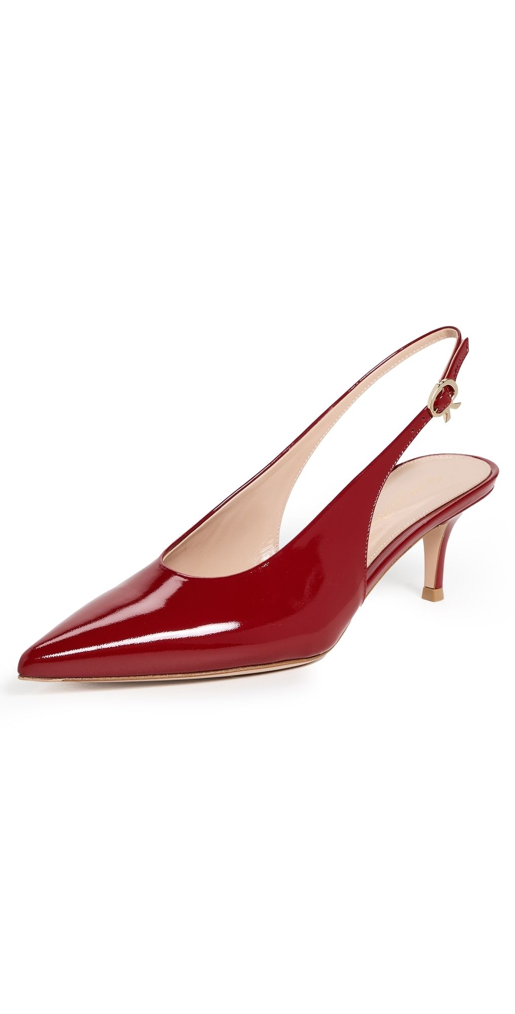 Gianvito Rossi Robbie Sling Pumps 55mm Rouge 40