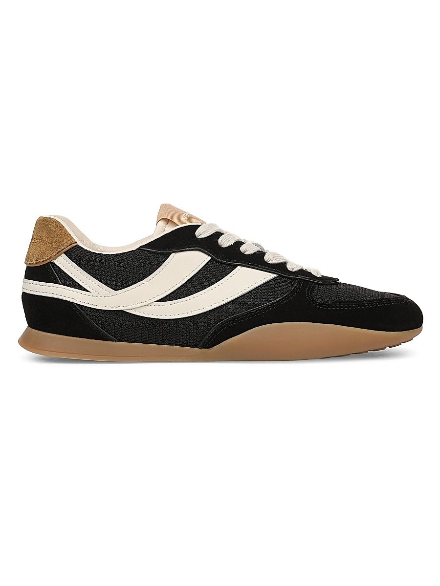 Women's Echo Suede Low-Top Sneakers - Black - Size 5