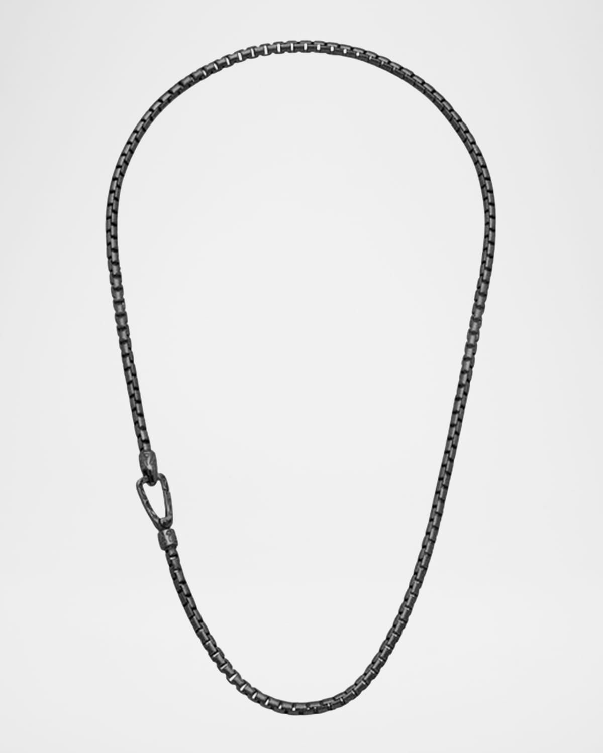 Men & apos;s Ulysses Box Chain Necklace in Silver, 52mm