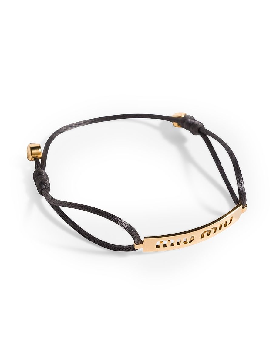 Women's Metal and Cord Bracelet - Black Multi