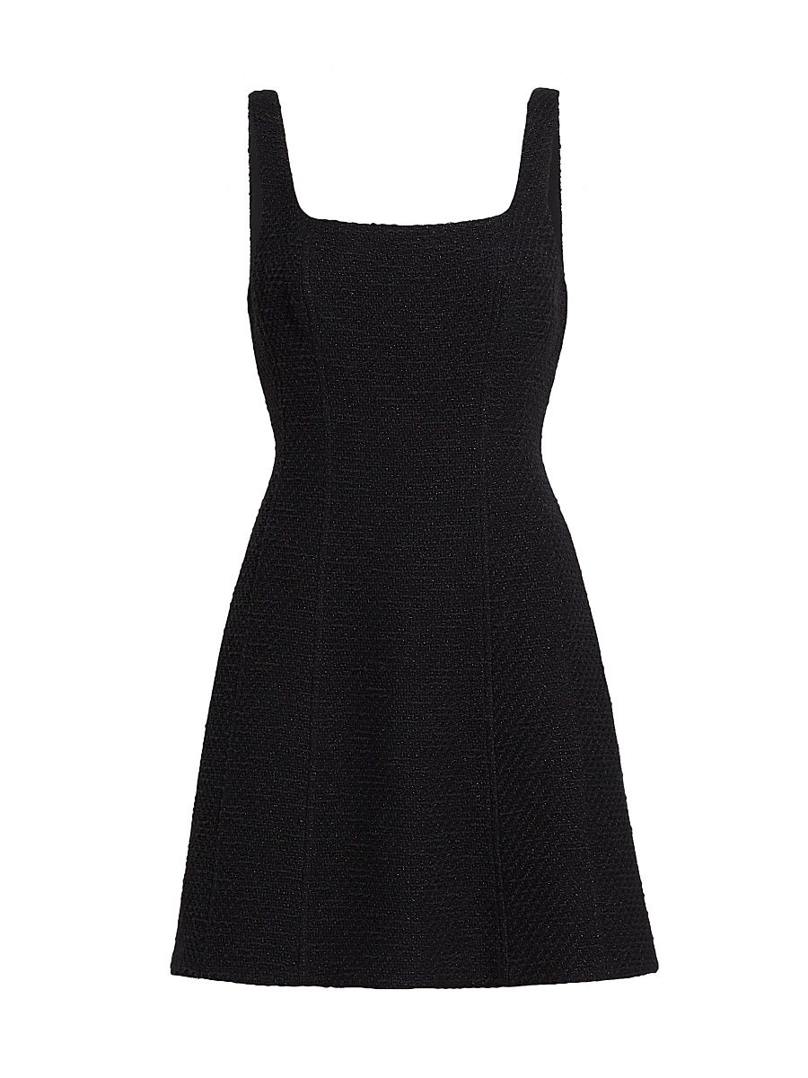 Women's Delphine Tweed Minidress - Black - Size 16