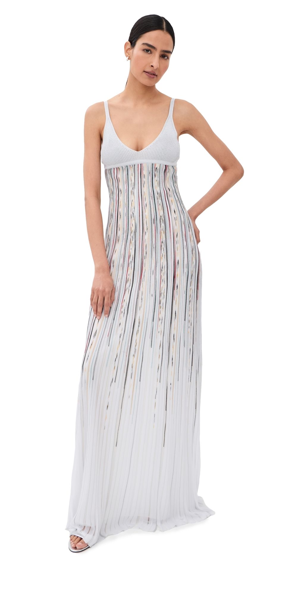 Missoni Sleeveless Long Dress Light Tones 40