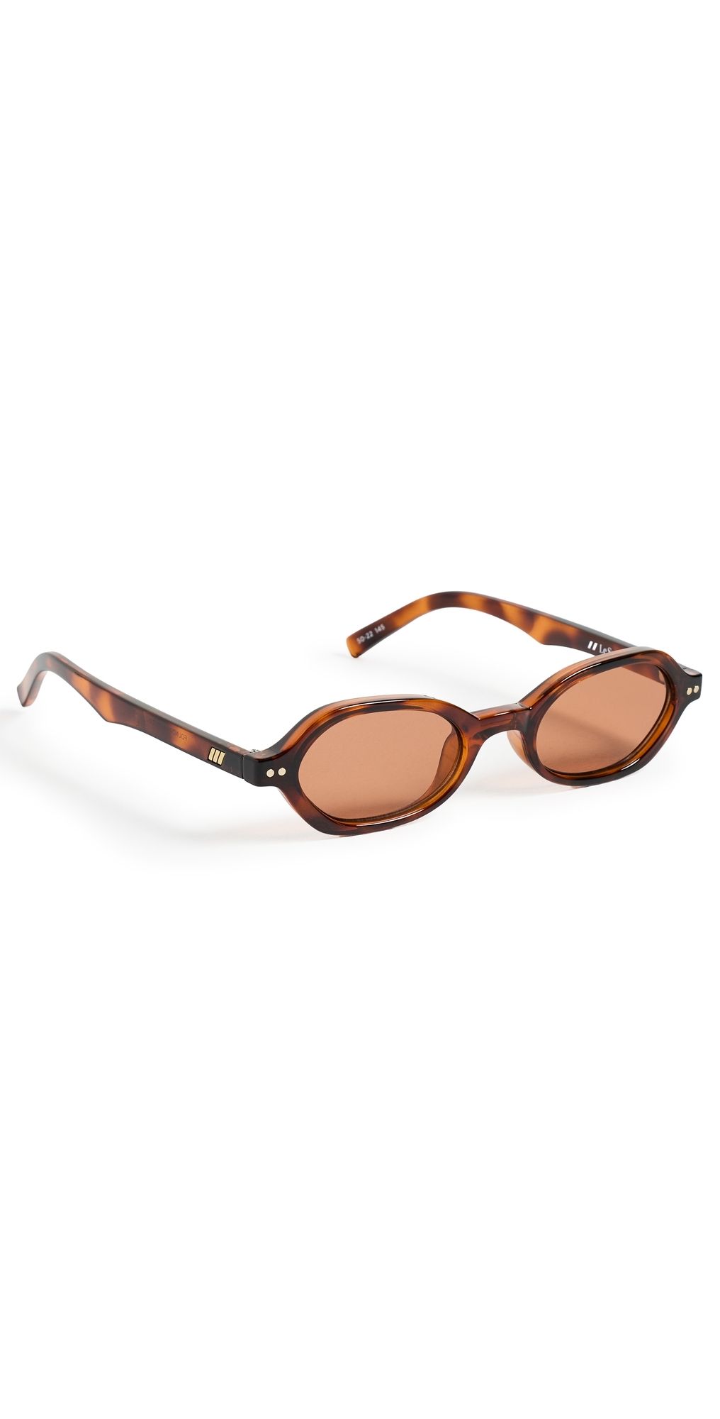 Le Specs Foundry Oval Sunglasses Tort One Size