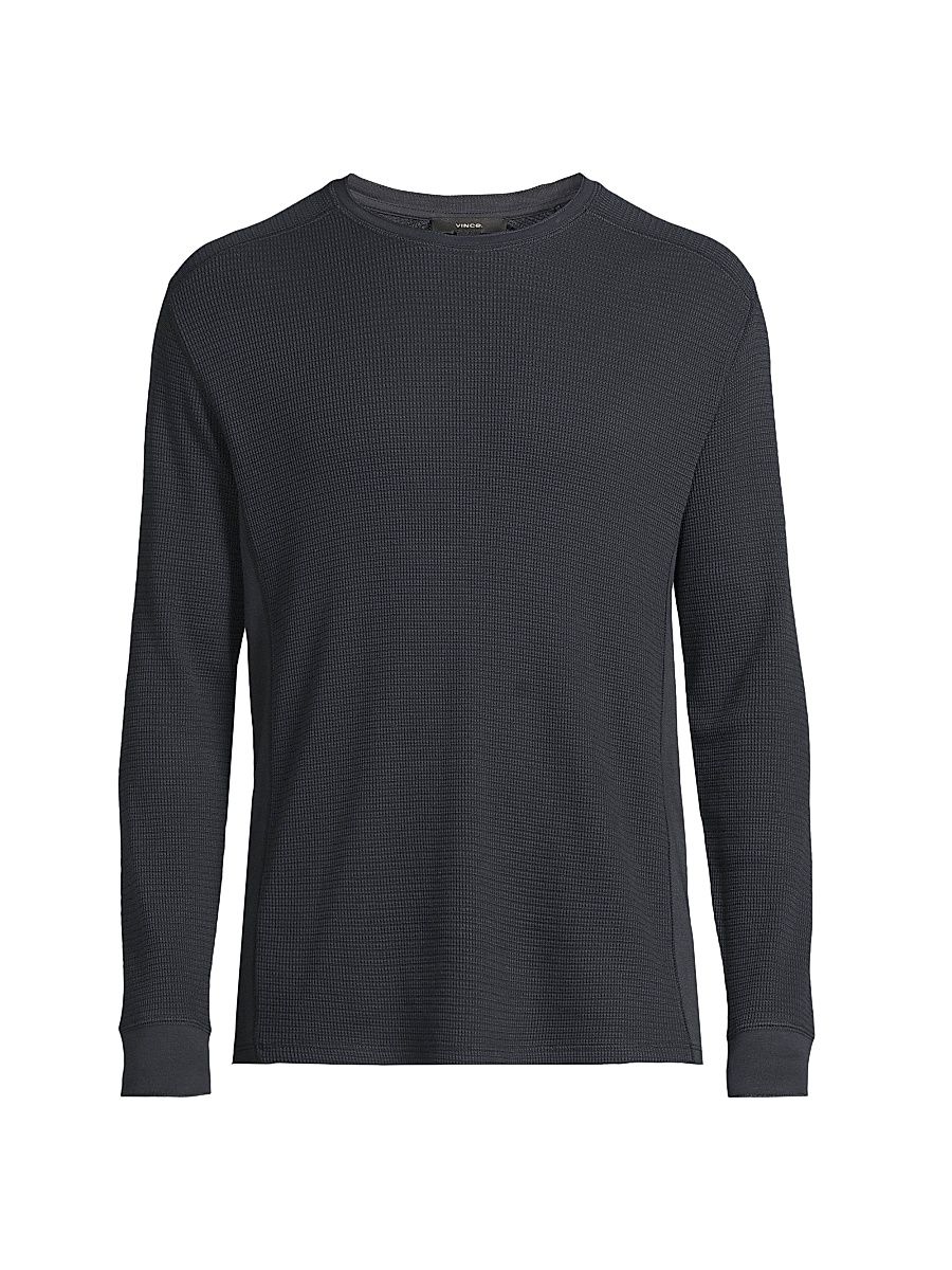 Men's Thermal Crewneck Long-Sleeve T-Shirt - Coastal - Size XS