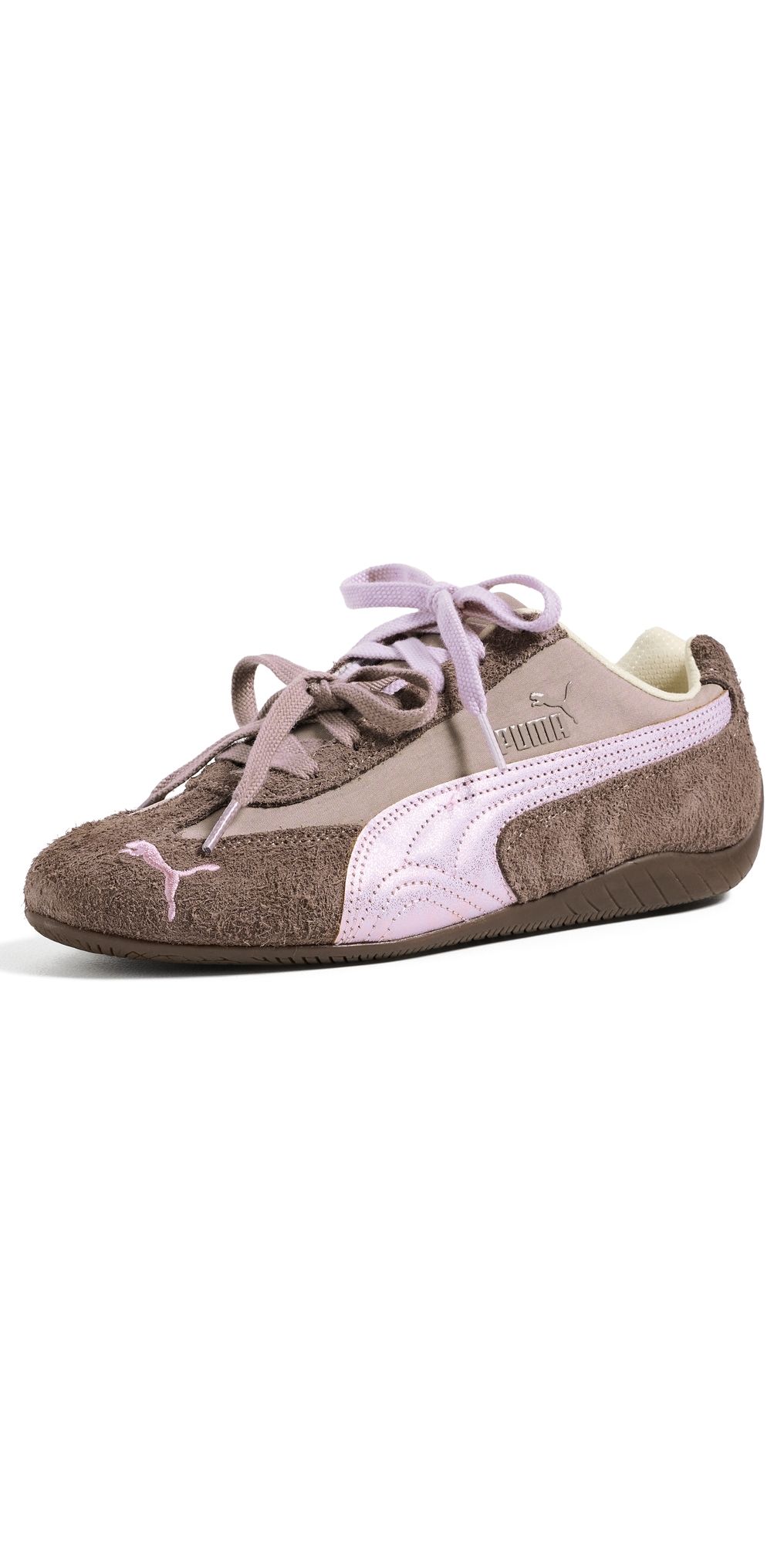 PUMA Speedcat Brushed Luxe Sneakers Mouse Grey Gum 8.5