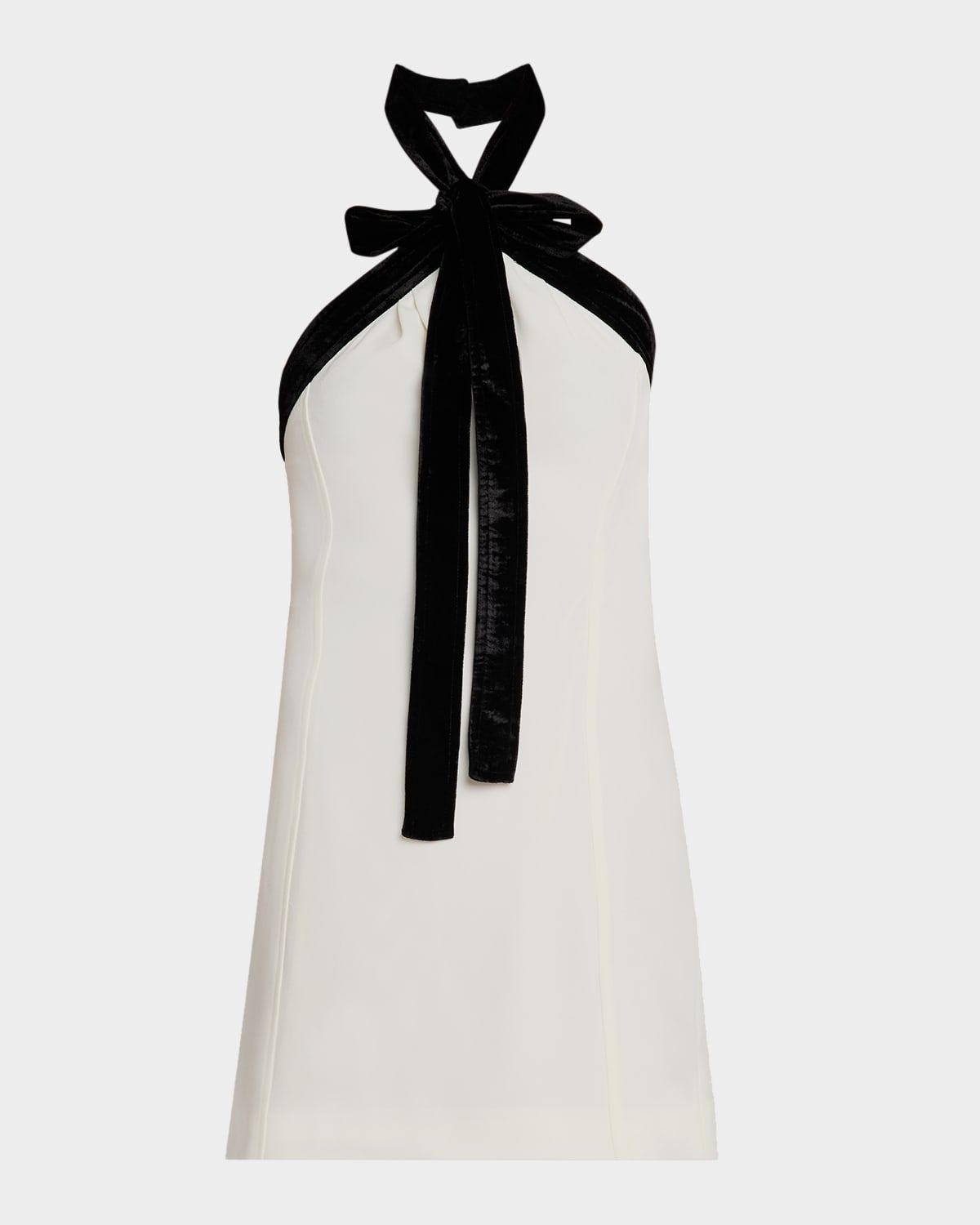 Jolie Velvet Bow Mini Dress