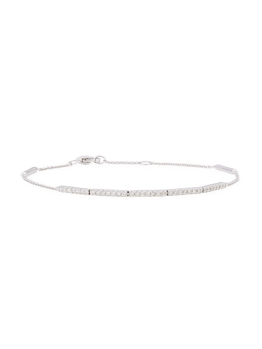 Women's 14K White Gold & 0.23 TCW Diamond Bracelet - White Gold