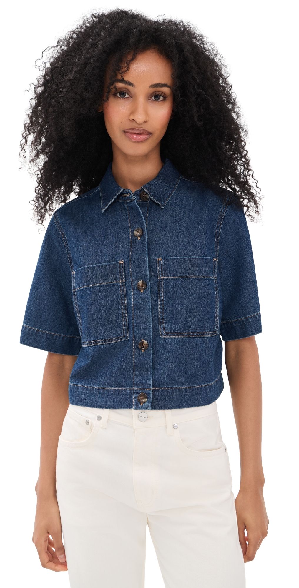 Veronica Beard Jean Spruce Button Down Shirt Starry Night 10