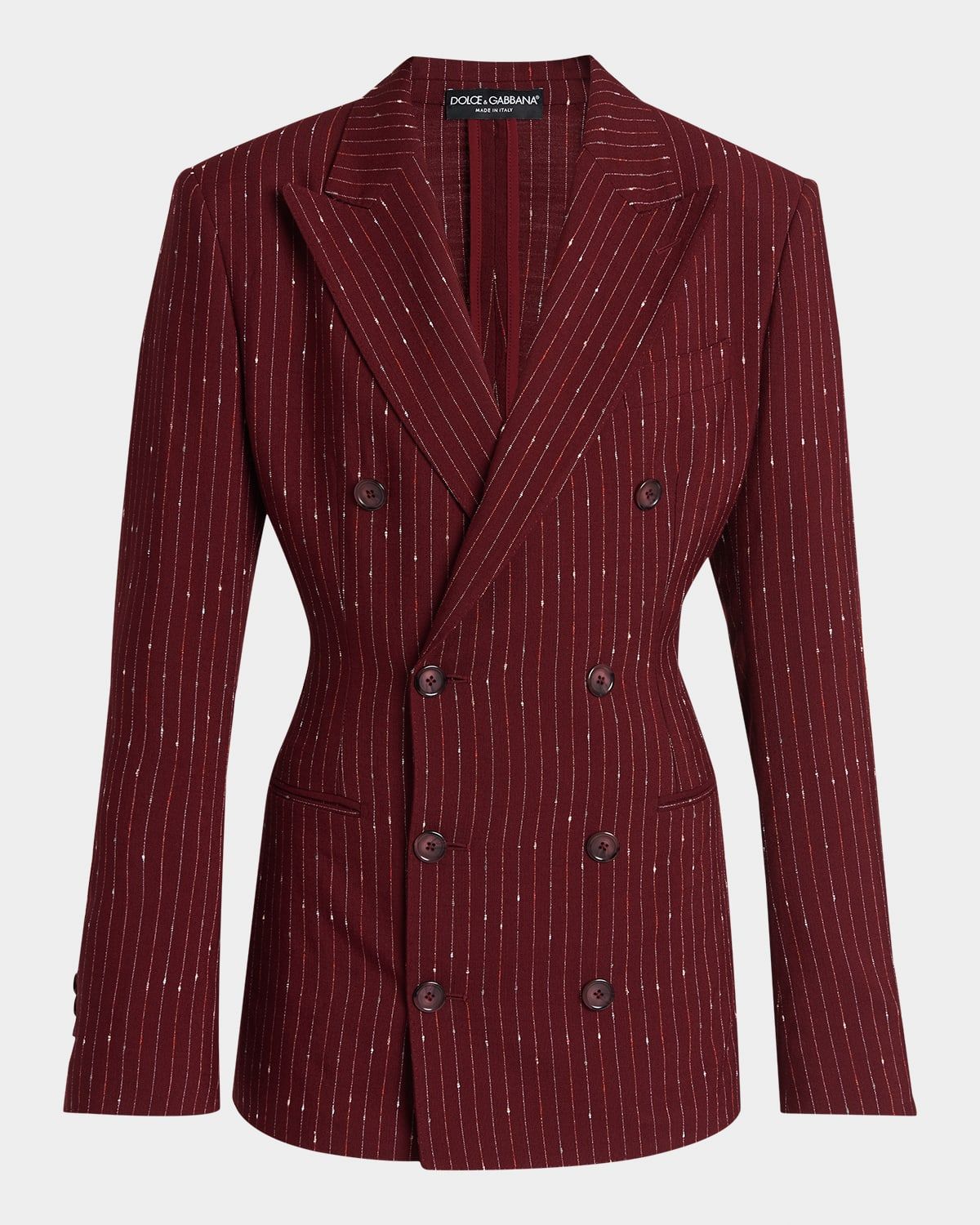 Sartorial Pajama Striped Doubel-Breasted Blazer Jacket