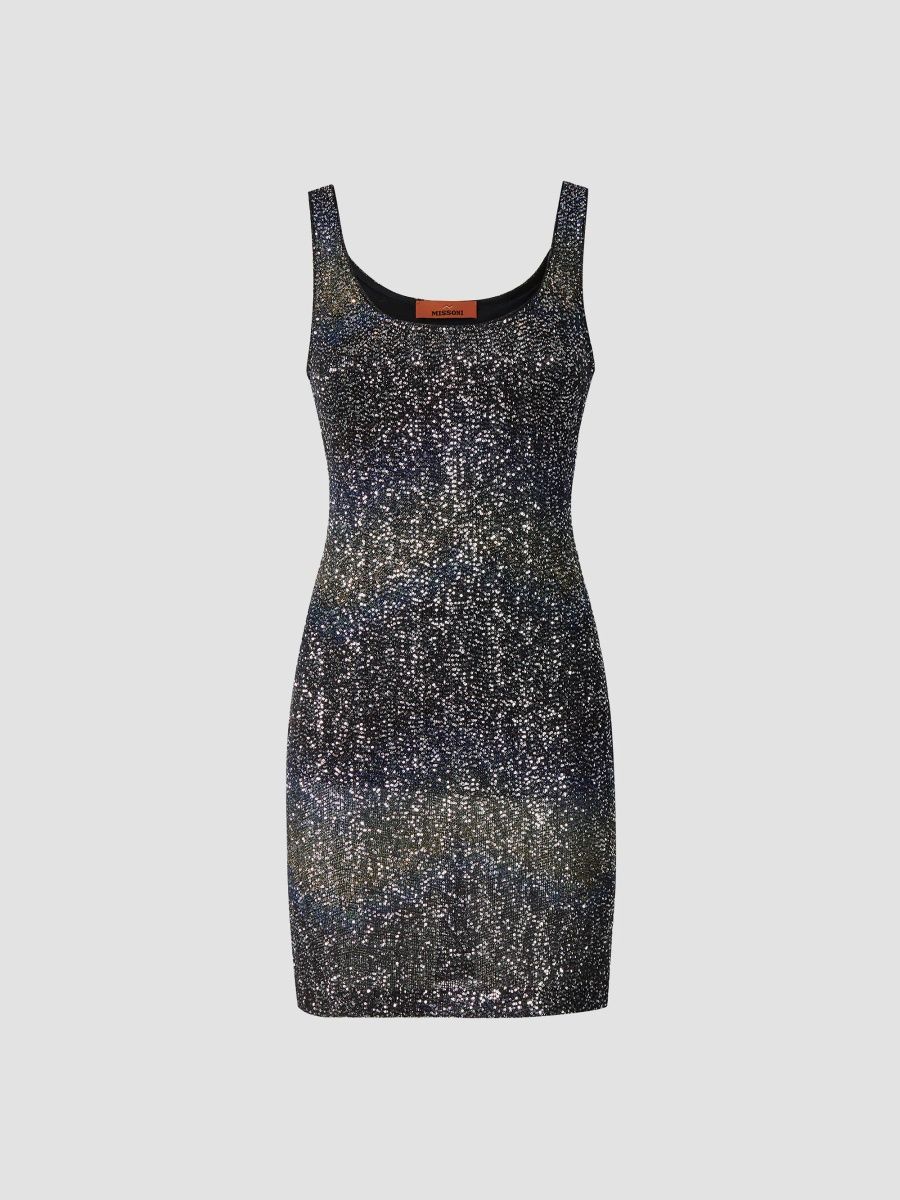 Missoni Women's Sequined Scoopneck Mini Dress - Multicolor - Size 4