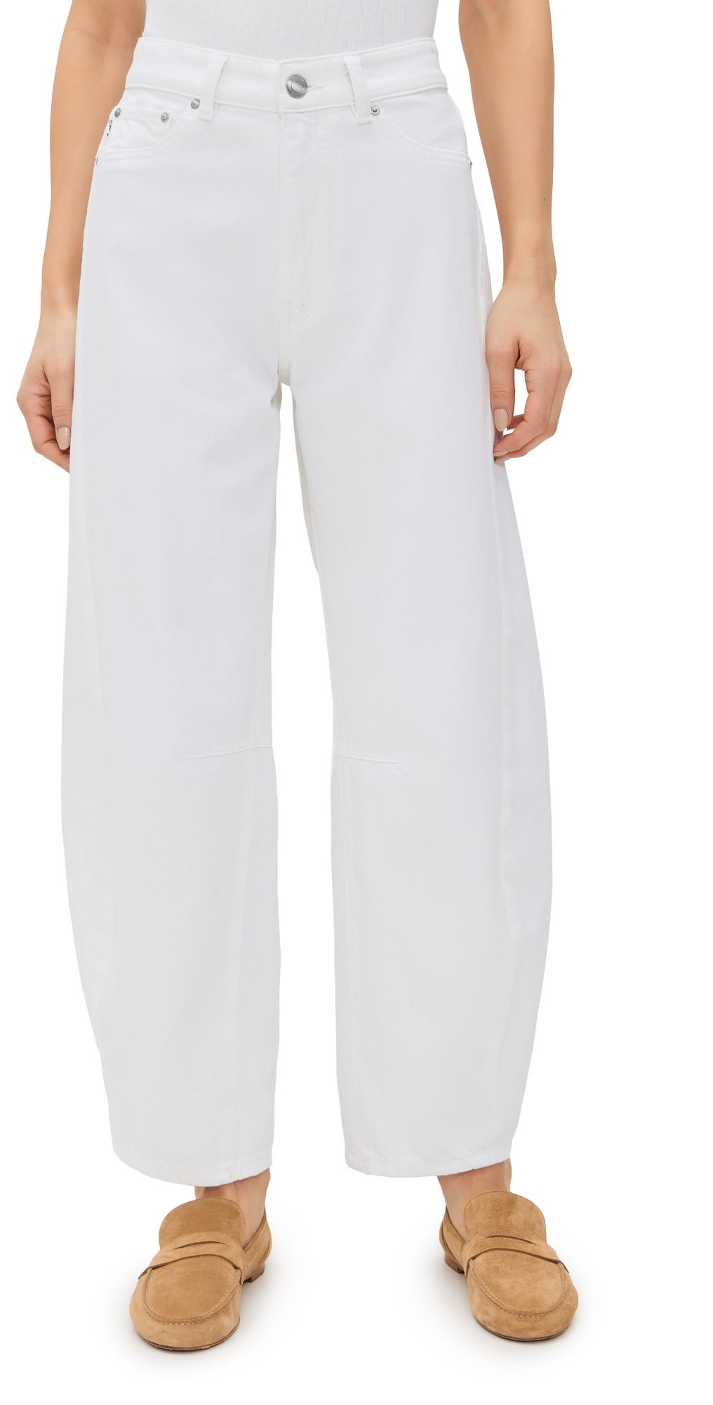 DL1961 Miro Barrel High Rise Jeans White (Vintage) 28