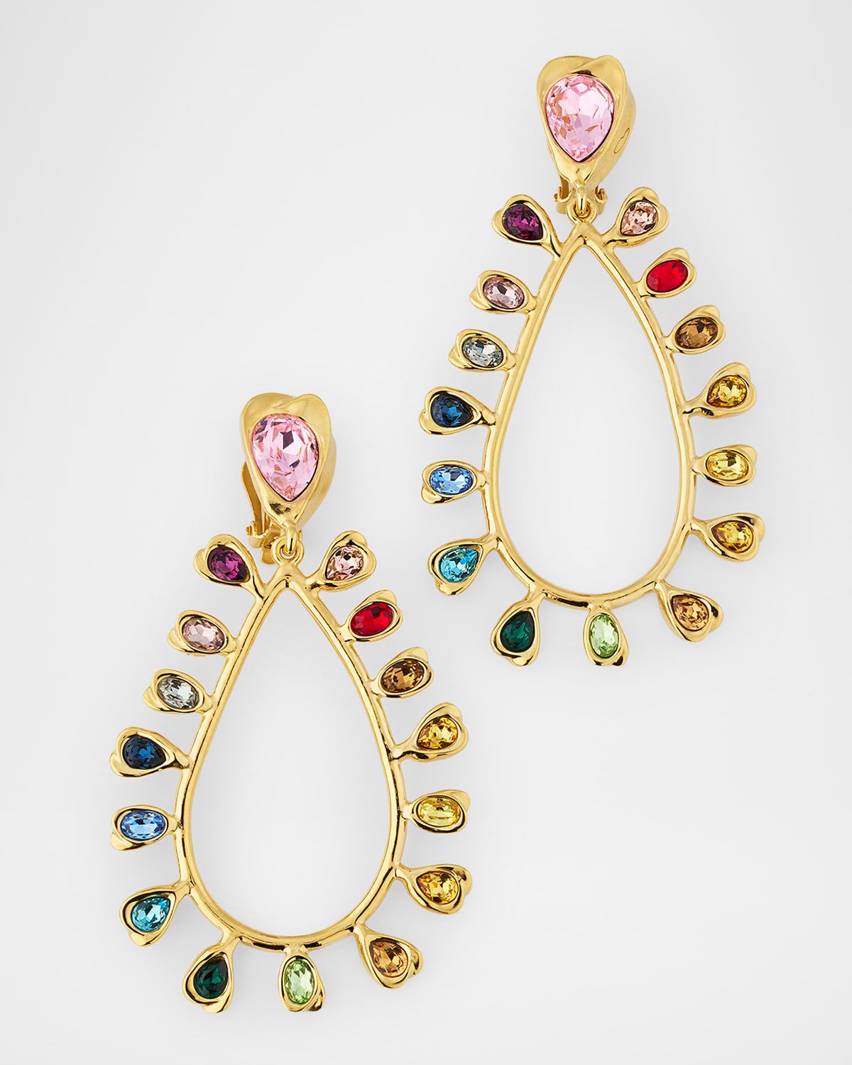 Multicolored Drop Scramble Earrings